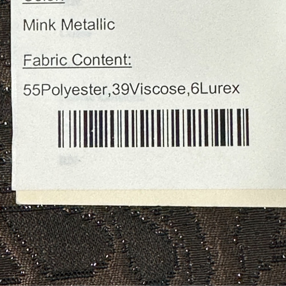 W WORTH Skirt Brown Mink Metalic Shimmer Pencil USA Skirt Size 2 wedding… - Picture 9 of 11